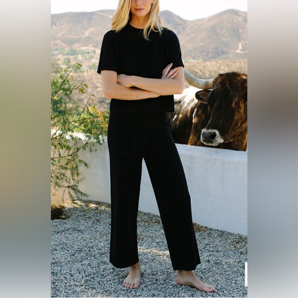 Kilte Collection “Liz Pant” Cashmere Wide Leg Pant